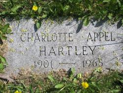 Charlotte <I>Appel</I> Hartley 