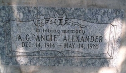 A G “Angie” Alexander 