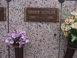 Bessie <I>Cook</I> Hosler 
