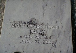 Mary Claire <I>Howell</I> Bailey 