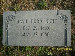 Elizabeth “Bessie” <I>Dodd</I> Hiott 