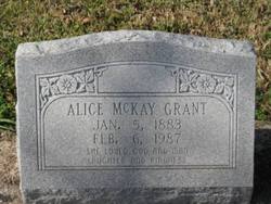 Mary Alice <I>McKay</I> Grant 