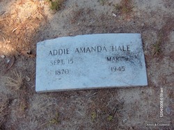 Addie Amanda <I>Paxson</I> Hale 