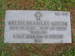 Helen Frances <I>Sawyer</I> Adcox 