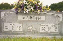 Myrtle <I>Maddox</I> Martin 