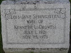 Lois Jane <I>Springsteen</I> Crowell 