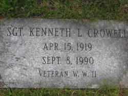 Sgt Kenneth L Crowell 