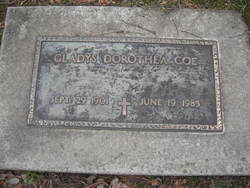 Gladys Dorothea <I>Borchardt</I> Coe 