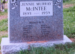 Jendrusch “Jennie” <I>Murray</I> McIntee 