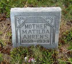 Matilda Louisa <I>Teller</I> Ahrens 