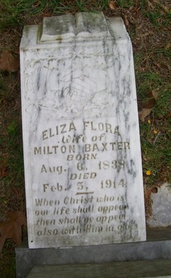 Eliza Flora <I>McEachern</I> Baxter 