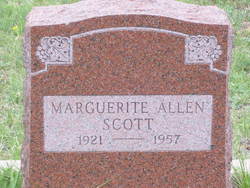 Marguerite <I>Allen</I> Scott 