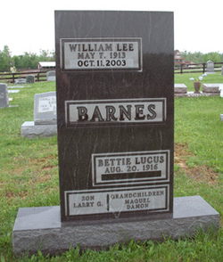 Bettie Lou <I>Lucus</I> Barnes 