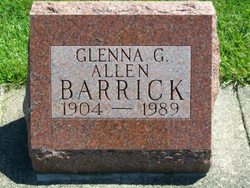 Glenna Gail “Lena” <I>Shanks</I> Allen Barrick 
