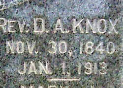 Rev David Absalom Knox 