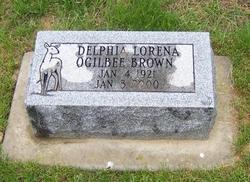 Delphia Lorena “Deb” <I>Ogilbee</I> Brown 