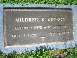 Mildred Katherine <I>Grigsby</I> Ketron 