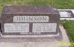 Edna <I>Erickson</I> Johnson 