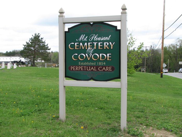 Mount Pleasant Cemetery of Covode