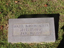 Hazel <I>Burton</I> Acker 