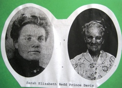 Sarah Ann  Elizabeth “Aunt Sarah” <I>Redd</I> Prince Davis 
