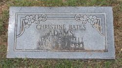 Letha Christine <I>Bates</I> Adams 