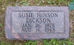 Susie <I>Hinson</I> Dickson 