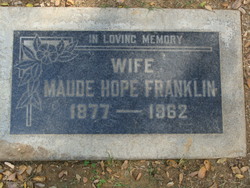Maude Hope <I>Crocker</I> Franklin 
