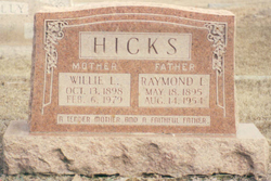 Willie Lee <I>McKissick</I> Hicks 