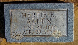 Myrta Elmer “Myrtie” <I>Rogers</I> Allen 