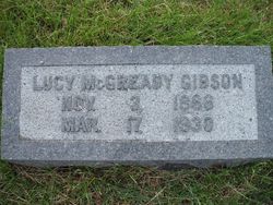 Lucy <I>McGready</I> Gibson 