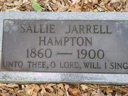 Sarah F. “Sallie” <I>Jarrell</I> Hampton 