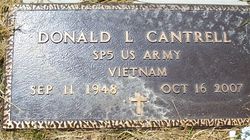 Sgt Donald Lee “Tinker” Cantrell 