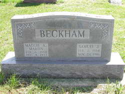 Margaret A. “Maggie” <I>Shultz</I> Beckham Martin 