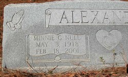 Minnie G <I>Null</I> Alexander 