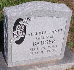 Alberta Janet <I>Gilliam</I> Badger 