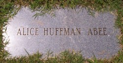 Alice <I>Huffman</I> Abee 