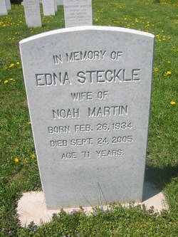 Edna <I>Steckle</I> Martin 