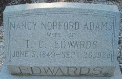 Nancy <I>Norford</I> Adams Edwards 