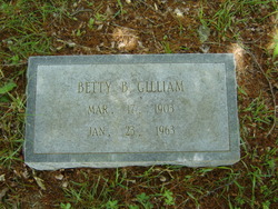 Betty <I>Bartholomew</I> Gilliam 