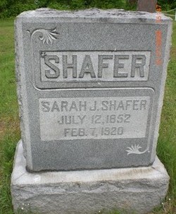 Sarah Jane <I>Kiser</I> Shafer 