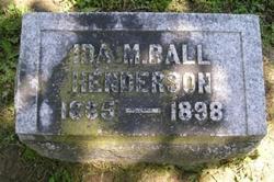 Ida M <I>Ball</I> Henderson 