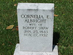 Cornelia Ellen <I>Albright</I> Shaw 