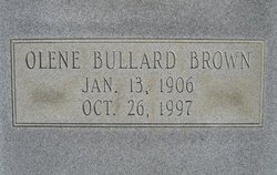 Olene Elmira <I>Bullard</I> Brown 