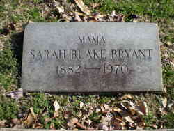 Sarah Mae “Sallie” <I>Blake</I> Bryant 