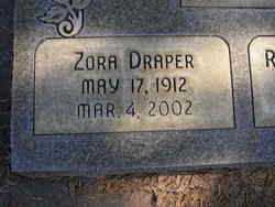 Zora <I>Draper</I> Hales 
