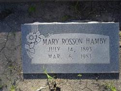 Mary Elizabeth <I>Whitson</I> Rosson Hamby 