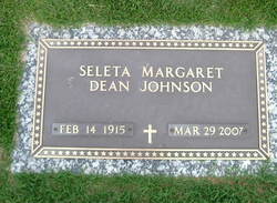 Seleta Margaret <I>Dean</I> Johnson 