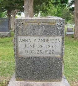 Anna P <I>Dickson</I> Anderson 
