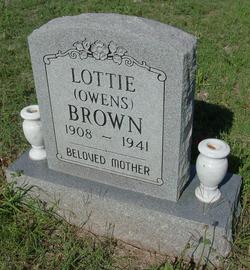 Lottie <I>Owens</I> Brown 